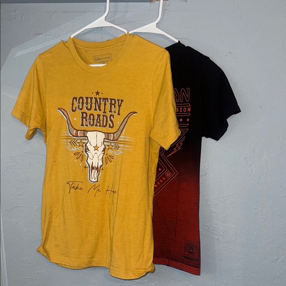 Yellow Country Roads Graphic T-Shirt - Picture 1 of 7